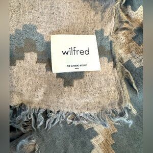 Wilfred Diamond Mosaic Reversible Blanket Scarf Shawl Aztec Fringe